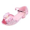 thumbnail image 1 of MIASHUI Chaussures de Fille Robe Chaussures de Princesse Mary Jane Talons Bas Paillettes Fête Mariage Chaussures, Rose, 10,5-11 Ans, 1 of 6