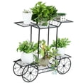 thumbnail image 2 of Gymax 6-Tier Garden Cart Stand Flower Rack Display Decor Flower Pot Plant Holder, 2 of 10