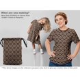 thumbnail image 5 of oneOone Velvet Brown Fabric Damask Sewing Material Print Fabric By The Yard 58 Inch Wide, 5 of 5