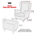 thumbnail image 3 of CHOK 2024 Wing Chair Slipcover Chair Covers For Wingback Chairs Stretch Sofa Cover Furniture Protector Couch Soft With Elastic Bottom-Pink-Chair Cover, 3 of 8