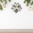 thumbnail image 3 of Poinsettia And Pinecone Wreath, 3 of 3