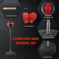 thumbnail image 2 of Sac de boxe ajustable, Kids Training Speed Ball avec gants, 2 of 9