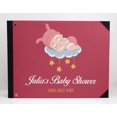thumbnail image 2 of Darling Souvenir Red Sleeping Baby & Cloud Printed Hardbound Cover PersonalizedGuestbookFor Baby ShowerGuestSign InBookRegistry-9 x 12 Inches, 2 of 4