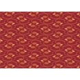 thumbnail image 1 of Ahgly Company Tapis d'Intérieur Rectangulaire Transitionnel Orange Rouge Orange Lavable à la Machine, 2 Pieds x 4 Pieds, 1 of 7
