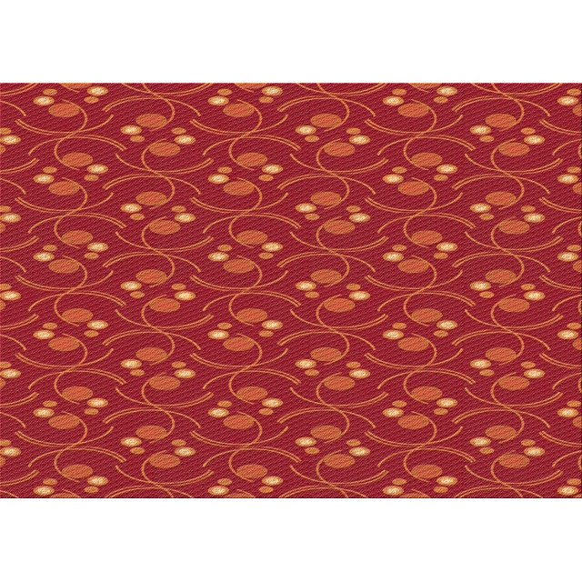 Ahgly Company Tapis d'Intérieur Rectangulaire Transitionnel Orange Rouge Orange Lavable à la Machine, 2 Pieds x 4 Pieds