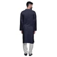 thumbnail image 3 of Atasi Kurta Pyjama Uni pour Hommes à Col Mandarin Kurta Pyjama Ethnique, 3 of 5