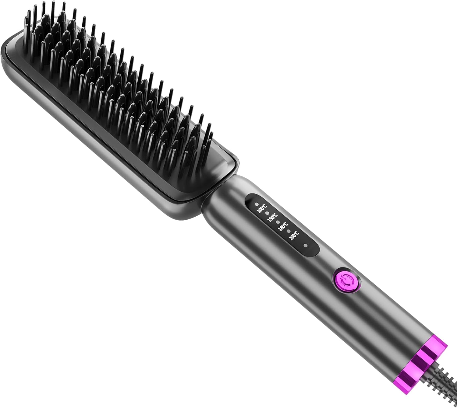YSTINNG Hair Straightener Brush by Electric Hair Straightening Brush Hot Flat Iron with Ionic DYF329-1095