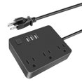 thumbnail image 1 of Barre d'Alimentation Intelligente, Parasurtenseur Wi-Fi Compatible avec Alexa Google Home, Prises de Courant Intelligentes avec 3 Ports de Charge Usb 3, Rallonge Multiprise pour Maison Bureau Croisière Bateau Voyage, 10 A, 1 of 6