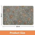 thumbnail image 2 of 20x32 Inch Green Floral Accent Rug - Modern Washable, Non-Slip Carpet for Bedroom, Bathroom, Entryway and Laundry Room - Distressed Small Area Rug, 2 of 5