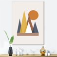 thumbnail image 1 of Designart Résumé de montagne et soleil Art mural sur toile, 1 of 4