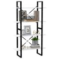 thumbnail image 2 of vidaXL 4-Tier Book Cabinet White 80x30x140 cm Engineered Wood, 2 of 5