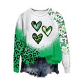 thumbnail image 2 of Chemises pour Femmes Col Rond Imprimé Fête de la Saint-Patrick Manches Longues Chandails en Molleton Fête de la Saint-Patrick Chemises pour Femmes, 2 of 4
