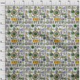 thumbnail image 4 of oneOone Silk Tabby Mustard Yellow Fabric Medical Doodle Craft Projects Decor Fabric Printed By The Yard 42 Inch Wide, 4 of 4