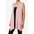 thumbnail image 3 of TheMogan Women's Long Vests Sleeveless Draped Lightweight Open Front Cardigan, 3 of 7