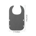 thumbnail image 3 of SLYNSHome Bavoirs pour Adultes avec Attrape-Miettes, Protège-Vêtements Lavable Réutilisable Imperméable pour l'Alimentation Bavoirs pour Adultes - Gris, 3 of 6
