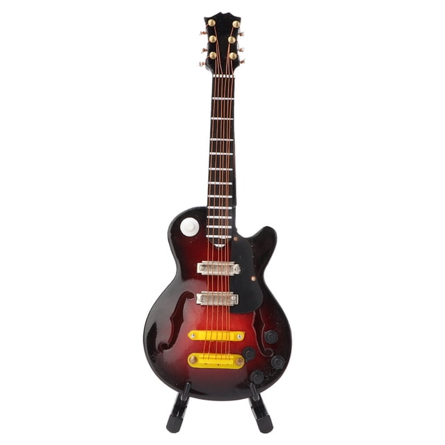 Modèle de Guitare Électrique, Guitare Artisanale Tilia Miniature Modèle de Guitare en Bois Modèle d'Instrument Qualité Inégalée