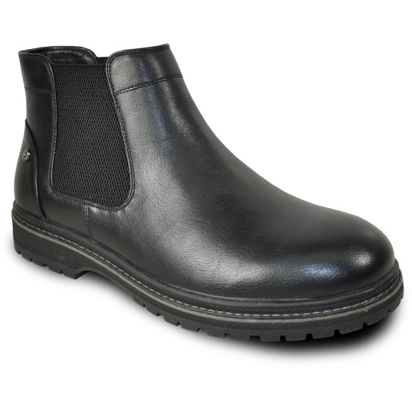 bravo! Men Waterproof Fall Boot MASON-1 Chelsea Boot with Double Gore Black