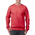 thumbnail image 1 of Gildan Mens Heavy Blend Crewneck Sweatshirt, 2XL, Heather Sport Scarlet Red, 1 of 2