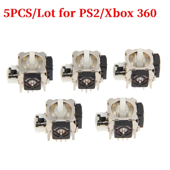 10/5pcs 3D Analog Joystick Stick Sensor Module Potentiometer Thumb Stick Replacement Parts for PlayStation PS5/PS4/PS2/Xbox 360 5pcs for PS2