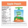 thumbnail image 2 of GoGo squeeZ Compote de Fruits, Pomme Pêche, Sans Sucre Ajouté. 90g par Pochette, 4 Pochettes, 2 of 5