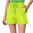 thumbnail image 2 of Timegard Shorts pour Femmes Été Plage Décontractés Amples Taille Élastique Entraînement Course Shorts Légers, 2 of 8