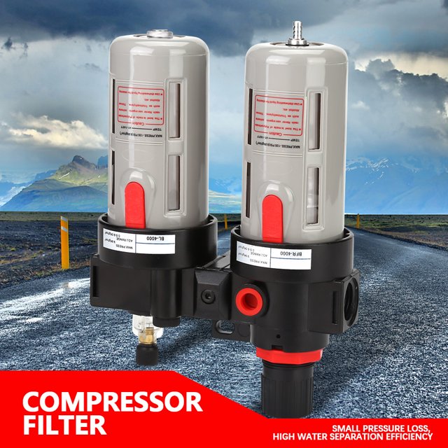 LAFGUR Compressor Filter, Air Filter Regulator, PT1/2 0.5-9.0Kg/Cm² For 20 ~ 70 ℃ Equipment 1.5Mpa