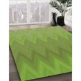 thumbnail image 3 of Ahgly Company Tapis d'Intérieur Lavable à la Machine, Carré, Transitionnel, Vert Pistache, Tapis de Zone, 8 Pieds Carré, 3 of 7