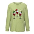 thumbnail image 5 of Blouses pour Femmes Chic Décontracté Femmes Décontracté Imprimé Noël Ample Manches Longues Col Rond Hauts Blouse pour Femmes en Liquidation, 5 of 5
