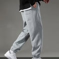 thumbnail image 4 of Pisexur Men's Jogging Pants Solid Color Straight Leg Sweatpants Elastic Waist Drawstring Athletic Pants for Men Casual Pants Elastic Bottom Plus Size Sweatpants with Pockets S-5XL, 4 of 4