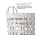 thumbnail image 4 of Zenna Home Woven Paper Cord Oval Decorative Storage Basket, 4 of 7