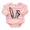 thumbnail image 4 of Toddler Kids Baby Girl Cartoon Rabbit Tops Print Rompers Pants Clothes Sets, 4 of 9
