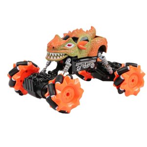 XFGOU Télécommande Jouets et Loisirs Dinosaures Voiture Jouet Remote Voiture 360°Rotation 4WD 2.4 Camion sans fil quatre roues motrices hors route escalade RC Voiture à distance Drift Stunt Voiture à télécommande