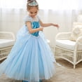 thumbnail image 3 of HAWEE Robe de Costume de Princesse Elsa à Paillettes pour Filles Reine des Neiges avec Accessoires, 3 of 7