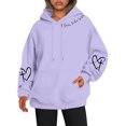 thumbnail image 1 of Chandail à Capuchon Imprimé Réversible pour Femmes avec Poches, Manches Longues, Chandail Décontracté, Chandail à Capuchon 100 pour Cent Polyester, Chandail à Capuchon pour Femmes, Vêtements d'Automne, Ados, Petit, Chandail pour Femmes, Chandails à Capuchon pour Femmes avec Fermeture Éclair, 1 of 3