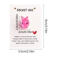 thumbnail image 3 of Cheapark English Encouragement Bunny Pocket Card Desktop Decorative with Inspirational Blessings for Home Office Spring Gift, 3 of 6