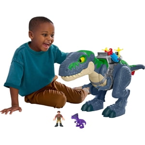 Fisher-Price Imaginext Jurassic World Rebirth Ultimate Action Chomp T. rex Dino Toy & Action Figures
