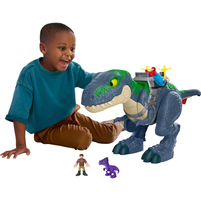 Fisher-Price Imaginext Jurassic World Rebirth Ultimate Action Chomp T. rex Dino Toy & Action Figures