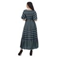 thumbnail image 3 of Moomaya Robe d'Été en Coton Slub Imprimée pour Femmes Grande Taille Robes pour Dames, 3 of 4