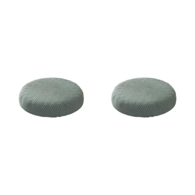 relayinert Round Cushion Mildly Waterproofed For Relaxation Mild Waterproofing Seat Covers pine green 2Set