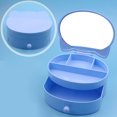 thumbnail image 3 of Girl Jewelry Box Lovely Cat 2-Layer Jewelry Case Jewelry Container with Mirror, 3 of 10