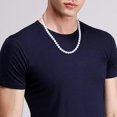 thumbnail image 2 of EcoNesxp Collier Rond en Perles Blanc mm Collier de Perles pour Hommes et Femmes, 2 of 5