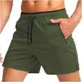 thumbnail image 1 of Plebaso Running Shorts for Men Drawstring Workout Athletic Shorts Lightweight Shorts with Zipper Pockets, 1 of 2