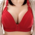 thumbnail image 1 of AherBiu Plus Size Bras for Women No Underwire Push up High Support Bras with Multi Breasted Full Coverage Seamless Bras, 1 of 4