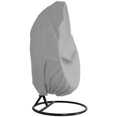 thumbnail image 1 of Outdoor Furniture Cover - Garden Rattan Wicker Waterproof Hanging Chair Furniture Cover - Egg Protective Cover Chair - 210D Oxford Polyester PVC Cover - Gray, 1 of 5