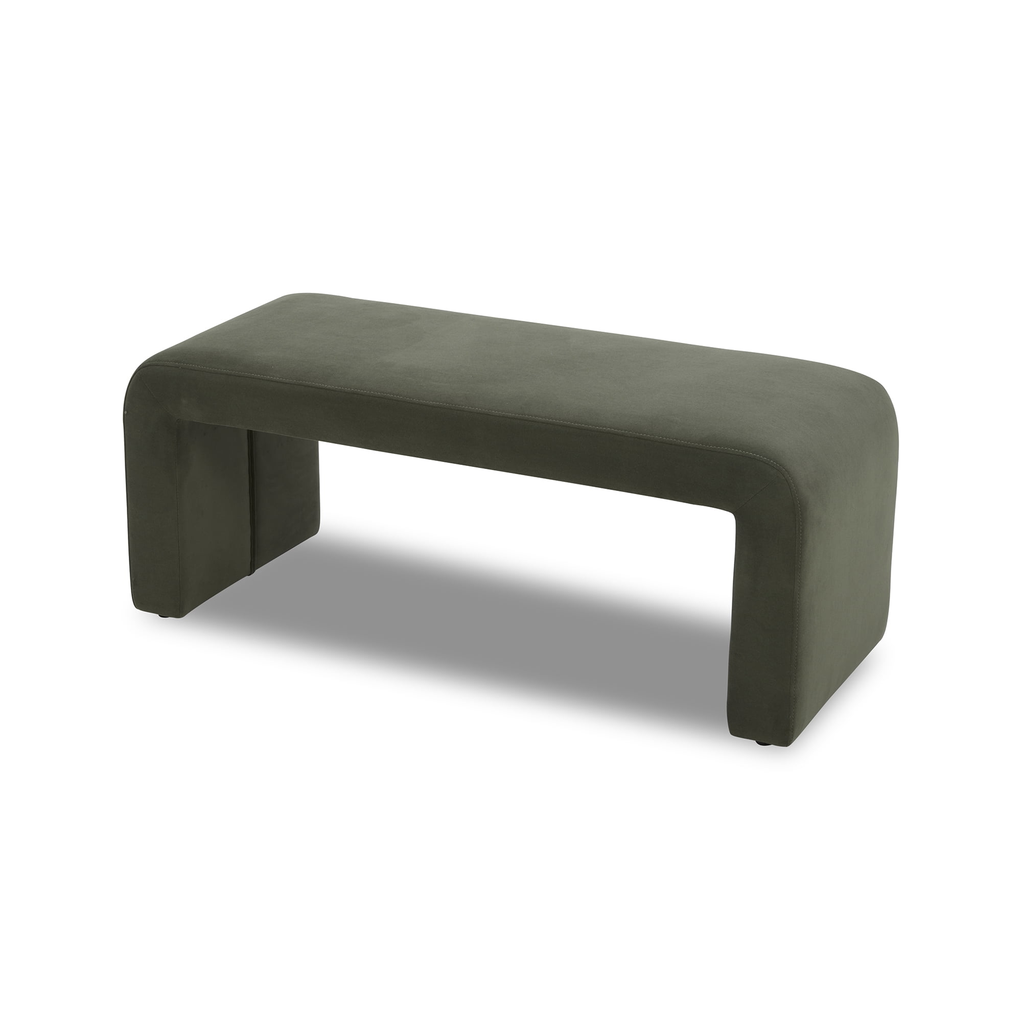 Better Homes & Gardens Juliette Velvet Banc, Olive