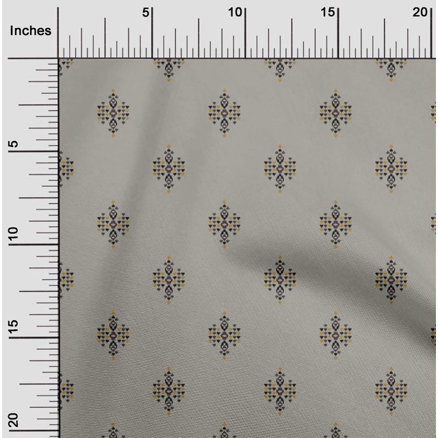 oneOone Viscose Jersey Fabric Geometric Ikat Printed Craft Fabric BTY 60 Inch Wide