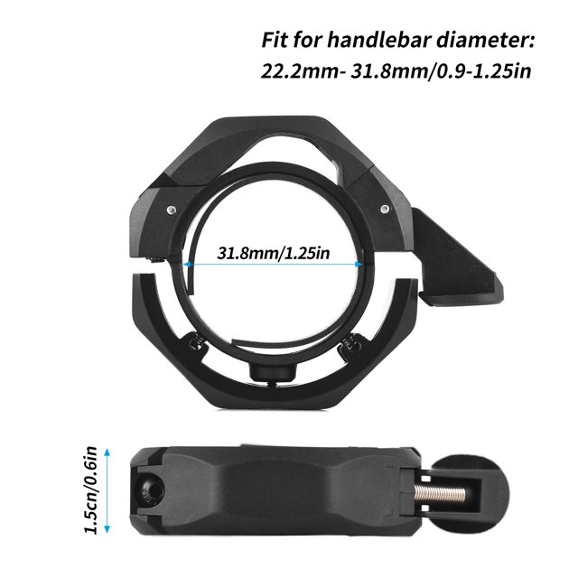 Sonnette de Vélo en Alliage d'Aluminium Compacte avec Adaptateur Réglable pour Guidon 22.2mm-31.8mm