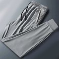 thumbnail image 2 of hoksml Summer Men's Athletic Pants Quick-drying Pants Workout Jogger Pants Solid Color Casual Drawstring Elastic Waist Breathable Running Pants Sweatpants 2025 Clearance, 2 of 4