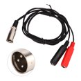 thumbnail image 4 of XLR Male To Dual 6.35mm Female Cable, Plug And Play Improved Transmission Rubber Sheath Low Distortion Reduce Signal Loss Stereo Adapter Cable  For DVD Players, 4 of 8