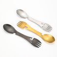 thumbnail image 2 of ziyahi Acier Inoxydable Multifonctions Spork Bouteille Ouvre-Bouteille Table Intégrée Camping en Plein Air Argent Or 1Set, 2 of 6